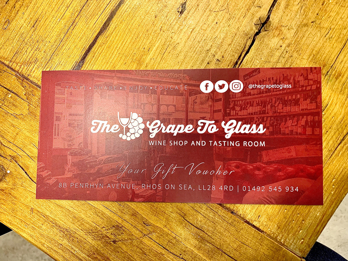 £30 Gift voucher THE GRAPE TO GLASS